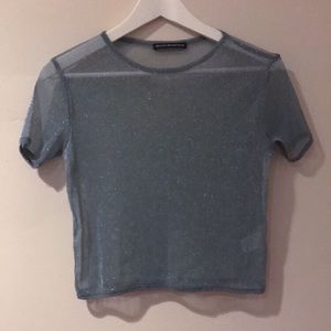 Brandy Melville Shear Sequin Shirt